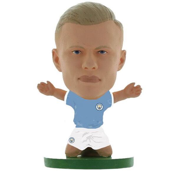 Manchester City FC Erling Haaland SoccerStarz Football Figurine / Blue/White - Picture 1 of 1